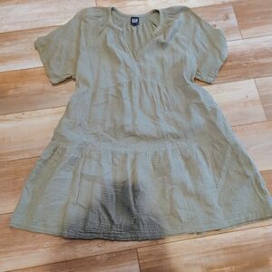 GAP Sage Green Textured Dress
